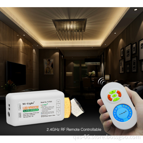 Mi Light FUT022 2.4G Dual White CCT Color Temperature & Brightness Dimmer Controller for LED Strip